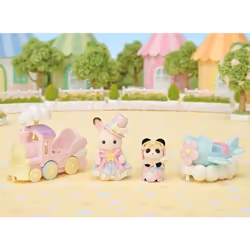 Mini-figurines - SYLVANIAN FAMILIES - Le petit train des nuages - Dès 3 ans