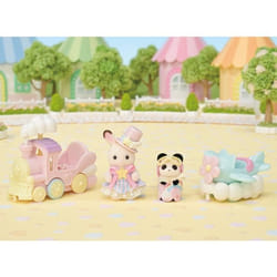 Mini-figurines - SYLVANIAN FAMILIES - Le petit train des nuages - Dès 3 ans