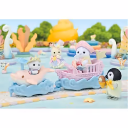 Mini-figurines - SYLVANIAN FAMILIES - Le petit train de la mer - Dès 3 ans