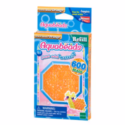 Aquabeads La recharge perles orange à facettes, Ensemble de perles pour enfants, 4 an(s), Polyvinyl chloride (PVC), Multicolo ...