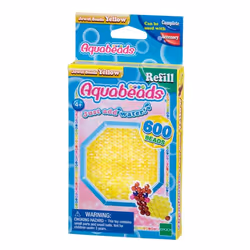 Aquabeads La recharge perles à facettes jaune, Ensemble de perles pour enfants, 4 an(s), Polyvinyl chloride (PVC), Multicolor ...