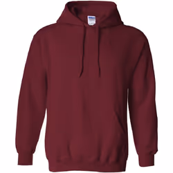 Gildan - Sweatshirt à capuche - Unisexe (Rouge grenat)