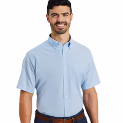 Premier - Chemise de travail à manches courtes - Homme (Bleu clair)