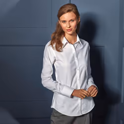 Premier - Chemisier à manches longues - Femme (Blanc)