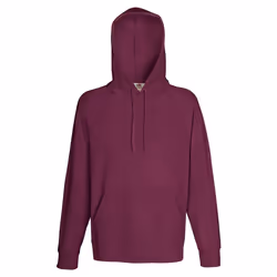 Fruit Of The Loom - Sweatshirt à capuche léger - Homme (Bordeaux)