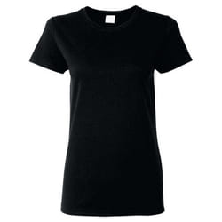 Gildan - T-shirt à manches courtes coupe féminine - Femme (Noir)
