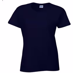 Gildan - T-shirt à manches courtes coupe féminine - Femme (Bleu marine)