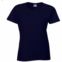 Gildan - T-shirt à manches courtes coupe féminine - Femme (Bleu marine)
