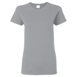 Gildan - T-shirt à manches courtes coupe féminine - Femme (Gris)