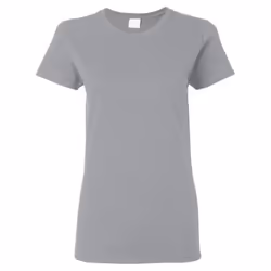 Gildan - T-shirt à manches courtes coupe féminine - Femme (Gris)