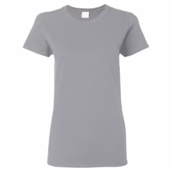 Gildan - T-shirt à manches courtes coupe féminine - Femme (Gris)