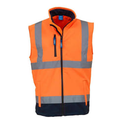 Yoko - Gilet haute visibilité - Hommes (Orange/Bleu marine)