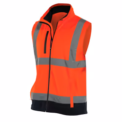 Yoko - Gilet haute visibilité - Hommes (Orange/Bleu marine)