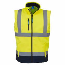 Yoko - Gilet haute visibilité - Hommes (Jaune /Bleu marine)