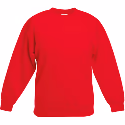 Fruit Of The Loom - Sweatshirt classique - Enfant unisexe (Rouge)