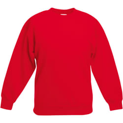 Fruit Of The Loom - Sweatshirt classique - Enfant unisexe (Rouge)