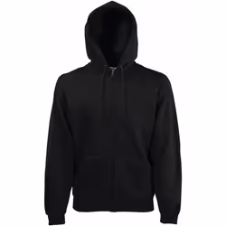 Fruit Of The Loom - Sweatshirt à capuche et fermeture zippée - Homme (Noir)