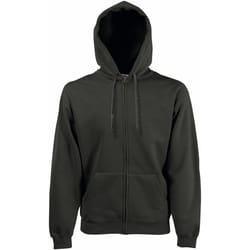 Fruit Of The Loom - Sweatshirt à capuche et fermeture zippée - Homme (Gris foncé)