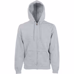 Fruit Of The Loom - Sweatshirt à capuche et fermeture zippée - Homme (Gris)