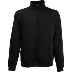 Fruit Of The Loom - Sweatshirt à fermeture zippée - Homme (Noir)