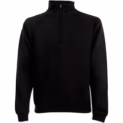 Fruit Of The Loom - Sweatshirt à fermeture zippée 1 quart - Homme (Noir)