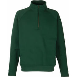 Fruit Of The Loom - Sweatshirt à fermeture zippée 1 quart - Homme (Vert bouteille)