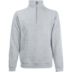 Fruit Of The Loom - Sweatshirt à fermeture zippée 1 quart - Homme (Gris)