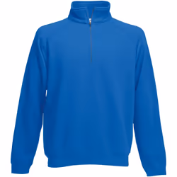 Fruit Of The Loom - Sweatshirt à fermeture zippée 1 quart - Homme (Bleu roi)