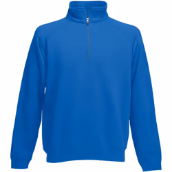 Fruit Of The Loom - Sweatshirt à fermeture zippée 1 quart - Homme (Bleu roi)