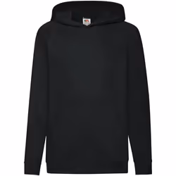 Fruit Of The Loom - Sweatshirt à capuche - Enfant (Noir)