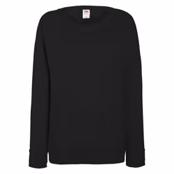 Fruit of the Loom - Sweatshirt à manches raglan - Femme (Noir)