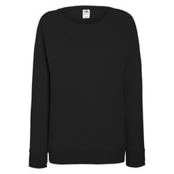 Fruit of the Loom - Sweatshirt à manches raglan - Femme (Noir)