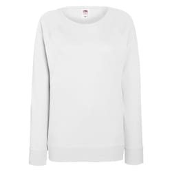 Fruit of the Loom - Sweatshirt à manches raglan - Femme (Blanc)