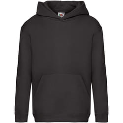 Fruit Of The Loom - Sweatshirt à capuche - Enfant unisexe (Noir)