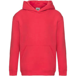 Fruit Of The Loom - Sweatshirt à capuche - Enfant unisexe (Rouge)