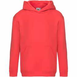 Fruit Of The Loom - Sweatshirt à capuche - Enfant unisexe (Rouge)