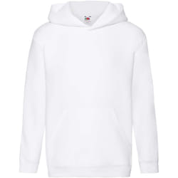 Fruit Of The Loom - Sweatshirt à capuche - Enfant unisexe (Blanc)