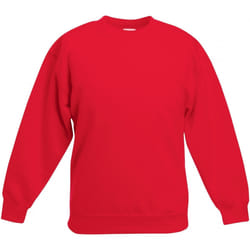 Fruit Of The Loom - Sweatshirt classique - Enfant unisexe (Rouge)