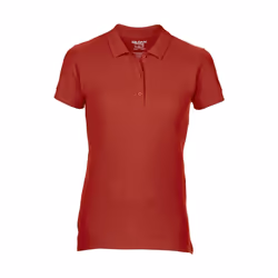 Gildan - Polo sport 100% coton - Femme (Rouge)