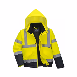 Portwest - Veste BOMBER - Unisexe (Jaune/Bleu marine)