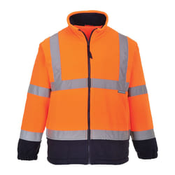 Portwest - Veste polaire haute visibilité - Homme (Orange/Bleu marine)