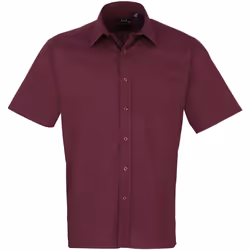 Premier - Chemise à manches courtes - Homme (Aubergine)