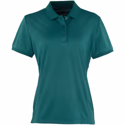Premier Coolchecker - Polo à manches courtes - Femme (Vert bouteille)