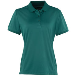 Premier Coolchecker - Polo à manches courtes - Femme (Vert bouteille)