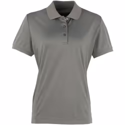 Premier Coolchecker - Polo à manches courtes - Femme (Gris foncé)