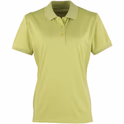 Premier Coolchecker - Polo à manches courtes - Femme (Vert citron)