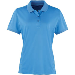Premier Coolchecker - Polo à manches courtes - Femme (Saphir)