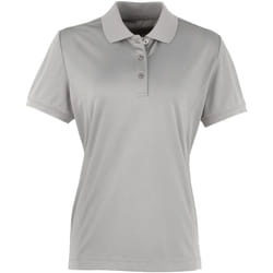 Premier Coolchecker - Polo à manches courtes - Femme (Argent)