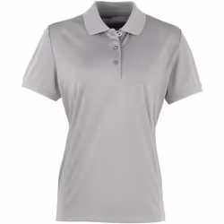 Premier Coolchecker - Polo à manches courtes - Femme (Argent)