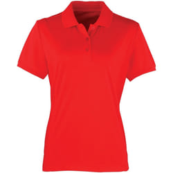 Premier Coolchecker - Polo à manches courtes - Femme (Rouge fraise)